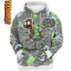 Retro Green Bean Monkey Tommy Fly Hoodie 0