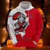 Rutgers Scarlet Knights Hoodie 3D Zip Hoodie Mascot Long Sleeve Gift for Fan 0