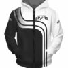 San Antonio Spurs Hoodie 3D Zip Hoodie for Fans San Antonio Spurs Hoodie 3D Zip Hoodie for Fans 0