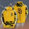 San Diego Padres Custom Sport All Over Print Hoodie 3D 1 0