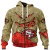 San Francisco 49Ers Hoodie 3D Devil Eyes Gift for Fans San Francisco 49Ers Hoodie 3D Devil Eyes Gift for Fans 0