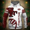 San Francisco 49Ers Hoodie 3D Graphic Balls Zip Hoodie Pullover 0