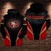 San Francisco 49Ers NFL Football 3D All Over Printed Hoodie Zip Up Hoodie 1