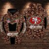 San Francisco 49Ers NFL Football Camouflage Red 3D All Over Printed Hoodie Zip Up Hoodie 1