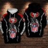 San Francisco 49Ers Nfl 3D All Over Print Zip Up Hoodie Option San Francisco 49ers NFL 3D All Over Print Zip up Hoodie Option 1