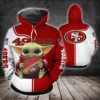 San Francisco 49Ers Nfl Baby Yoda Hoodie 3D All Over Printed Hoodie, Zip Up Hoodie San Francisco 49ers NFL Baby Yoda Hoodie 3D All Over Printed Hoodie Zip Up Hoodie 1
