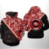 San Francisco 49ers NFL Camo Team 3D All Over Print Zip up Hoodie Option 1