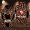 San Francisco 49ers NFL Camouflage Red 3D Printed Pull Over Zip Up Hoodie 1