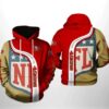 San Francisco 49Ers Nfl Team 3D All Over Print Zip Up Hoodie Option San Francisco 49ers NFL Team 3D All Over Print Zip up Hoodie Option 1