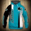 San Jose Sharks Hoodie 3D Cute Design Pullover Nhl San Jose Sharks Hoodie 3D Cute Design Pullover Nhl 0