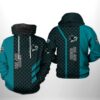 San Jose Sharks NHL 3D All Over Print Zip up Hoodie Option 1