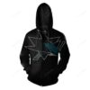 San Jose Sharks NHL Football Big Logo Black 3D All Over Print Zip up Hoodie Option 1