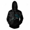 San Jose Sharks NHL Football Big Logo Black Men And Women 3D Full Printing Pullover Zip Hoodie And Hoodie. San Jose Sharks 3D Full Printing Hoodie Shirt 1
