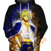Sanji Chef Blackleg Hoodie 3D 0