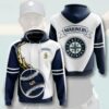 Seattle Mariners Hoodie 3D Zip Hoodie Flame Balls Graphic Gifts for Fans Seattle Mariners Hoodie 3D Zip Hoodie Flame Balls Graphic Gifts for Fans 0