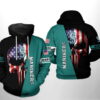 Seattle Mariners MLB US Flag Skull 3D Hoodie Zipper Hoodie 0
