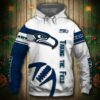 Seattle Seahawks Hoodie 3D Graphic Balls Zip Hoodie Pullover Seattle Seahawks Hoodie 3D Graphic Balls Zip Hoodie Pullover 0