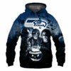 Seattle Seahawks Hoodie 3D Halloween Horror Night Gift for Fans 0