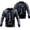 Seattle Seahawks Hoodie 3D Zip Hoodie Death Smoke Graphic Gifts for Fans 0