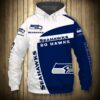 Seattle Seahawks Hoodie 3D Zip Hoodie Pullover Gift for Fans 0