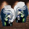 Seattle Seahawks NFL Football 3D All Over Printed Hoodie Zip Up Hoodie 1
