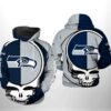 Seattle Seahawks NFL Grateful Dead 3D All Over Print Zip up Hoodie Option 1