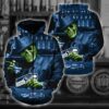 Seattle Seahawks NFL Skull Pockers Hoodie Unisex Hoodie 3D All Over Printed Hoodie Zip Up Hoodie 1