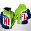 Seattle Seahawks NFL Team 3D All Over Print Zip up Hoodie Option 1