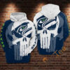 Seattle Seahawks Skull Hoodie 3d Seattle Seahawks Skull Hoodie 3d 0