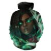 Senna League Of Legends Senna Green Hoodie 3D 0