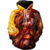 Sexy Fire Mage Sexy Fantasy Artwork Hoodie 3D Sexy Fire Mage Sexy Fantasy Artwork Hoodie 3D 0