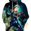 She Venom Hoodie 3D 0