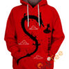 Shenron And Son Goku Silhouette Hoodie 3D Shenron And Son Goku Silhouette Hoodie 3D 0