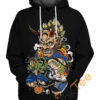 Son Goku Saiyan Tattoo Hoodie 3D 0