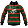 South Sydney Rabbitohs Home Jersey 3D Hoodie Zip Hoodie NRL 3D All Over Print Hoodie Zip Hoodie 1