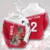 Sports American Football NFL Atlanta Falcons Matt Ryan 3D All Over Print Zip up Hoodie Option 1
