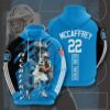 Sports American Football NFL Carolina Panthers Christian Mccaffrey 3D All Over Print Zip up Hoodie Option 1
