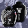 Sports American Football NFL Las Vegas Raiders Josh Jacobs 3D All Over Print Zip up Hoodie Option 1