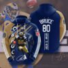 Sports American Football NFL Los Angeles Rams Isaac Bruce 3D All Over Print Zip up Hoodie Option 1