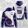 Sports American Football NFL New York Giants 3D All Over Print Zip up Hoodie Option 1