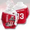 Sports American Football NFL Tampa Bay Buccaneers Mike Evans 3D All Over Print Zip up Hoodie Option 1