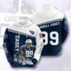 Sports American Football NFL Tennessee Titans Jurrell Casey 3D All Over Print Zip up Hoodie Option 1