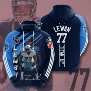 Sports American Football NFL Tennessee Titans Taylor Lewan 3D All Over Print Zip up Hoodie Option 1