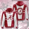 Sports American Football Ncaaf Alabama Crimson Tide Usa All Over Print Hoodie 3D 0