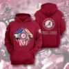 Sports American Football Ncaaf Alabama Crimson Tide Usa Hoodie 3D 4 0