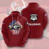 Sports American Football Ncaaf Georgia Bulldogs Usa Sport All Over Print Hoodie 3D 3 0