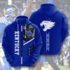 Sports American Football Ncaaf Kentucky Wildcats Usa All Over Print Hoodie 3D 0