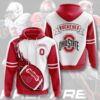 Sports American Football Ncaaf Ohio State Buckeyes Usa Hoodie 3D 0
