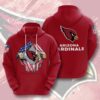 Sports American Football Nfl Arizona Cardinals Usa Sport All Over Print Hoodie 3D 0