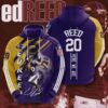 Sports American Football Nfl Baltimore Ravens Ed Reed Usa Hoodie 3D 0